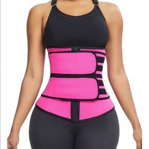 Waist Slimmer Belt Pink and Black